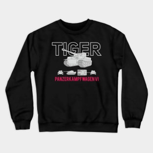 The famous German Panzer 6 Tiger tank Crewneck Sweatshirt